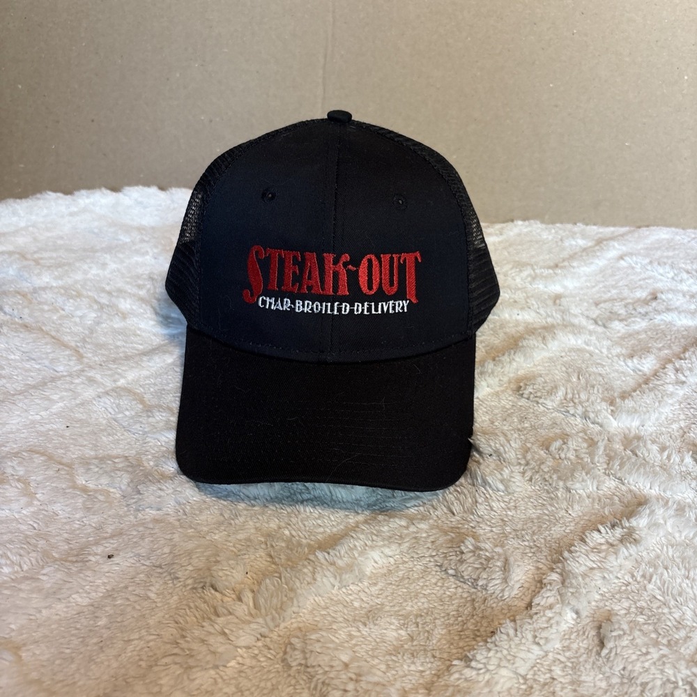Steak OUT CHAR BROILED DELIVERY Trucker hat